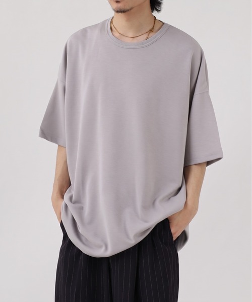 FUNALIVE(ファンアライブ)の「TRポンチビックシルエットTee 半端袖(Tシャツ/カットソー・メンズ・ダークグリーン/グレー/ベージュ/ブラウン系その他/ブルーグレー/ホワイト/ブラウン/ブラック/ホワイト系その他/チャコール・L/XL/M)」の5枚目の写真