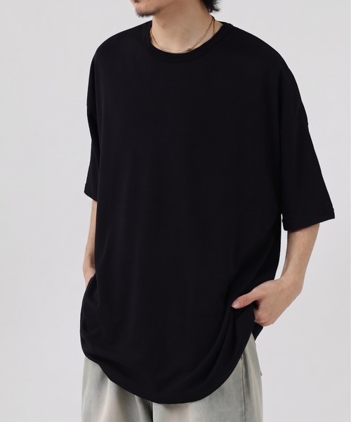 FUNALIVE(ファンアライブ)の「TRポンチビックシルエットTee 半端袖(Tシャツ/カットソー・メンズ・ダークグリーン/グレー/ベージュ/ブラウン系その他/ブルーグレー/ホワイト/ブラウン/ブラック/ホワイト系その他/チャコール・L/XL/M)」の22枚目の写真