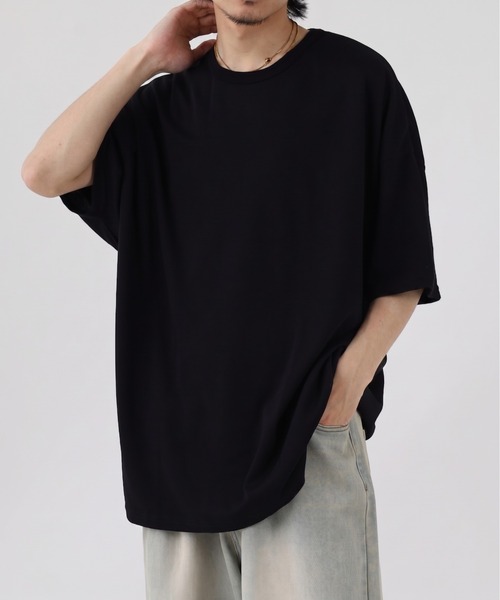 FUNALIVE(ファンアライブ)の「TRポンチビックシルエットTee 半端袖(Tシャツ/カットソー・メンズ・ダークグリーン/グレー/ベージュ/ブラウン系その他/ブルーグレー/ホワイト/ブラウン/ブラック/ホワイト系その他/チャコール・L/XL/M)」の21枚目の写真