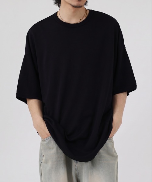 FUNALIVE(ファンアライブ)の「TRポンチビックシルエットTee 半端袖(Tシャツ/カットソー・メンズ・ダークグリーン/グレー/ベージュ/ブラウン系その他/ブルーグレー/ホワイト/ブラウン/ブラック/ホワイト系その他/チャコール・L/XL/M)」の20枚目の写真