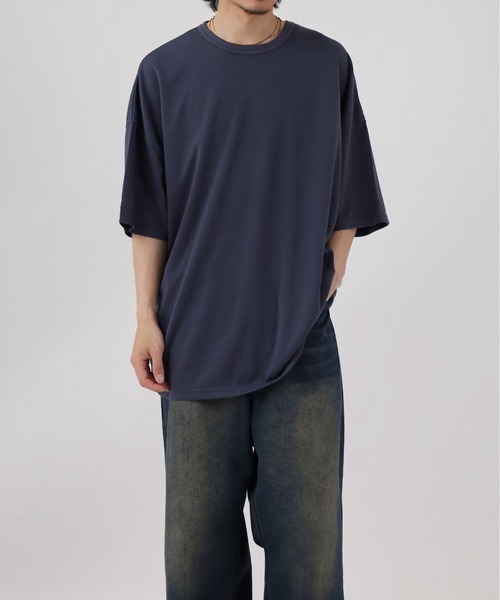 FUNALIVE(ファンアライブ)の「TRポンチビックシルエットTee 半端袖(Tシャツ/カットソー・メンズ・ダークグリーン/グレー/ベージュ/ブラウン系その他/ブルーグレー/ホワイト/ブラウン/ブラック/ホワイト系その他/チャコール・L/XL/M)」の12枚目の写真