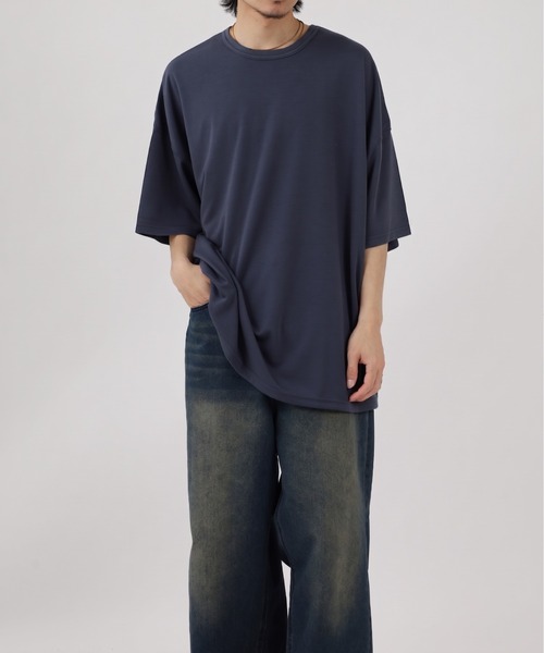 FUNALIVE(ファンアライブ)の「TRポンチビックシルエットTee 半端袖(Tシャツ/カットソー・メンズ・ダークグリーン/グレー/ベージュ/ブラウン系その他/ブルーグレー/ホワイト/ブラウン/ブラック/ホワイト系その他/チャコール・L/XL/M)」の11枚目の写真