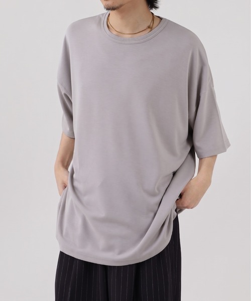 FUNALIVE(ファンアライブ)の「TRポンチビックシルエットTee 半端袖(Tシャツ/カットソー・メンズ・ダークグリーン/グレー/ベージュ/ブラウン系その他/ブルーグレー/ホワイト/ブラウン/ブラック/ホワイト系その他/チャコール・L/XL/M)」の15枚目の写真