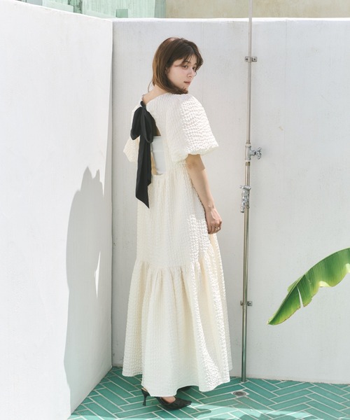 Olu.（オルドット）の「ビッグリボンフレアワンピース（ワンピース