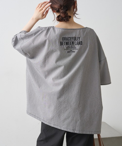 PUAL CE CIN(ピュアルセシン)の「【WEB限定/セットアップ対応】UVカット・撥水加工水陸両用チュニックラッシュガード(ラッシュガード・レディース・チェック/ブラック/キャメル・FREE)」の20枚目の写真