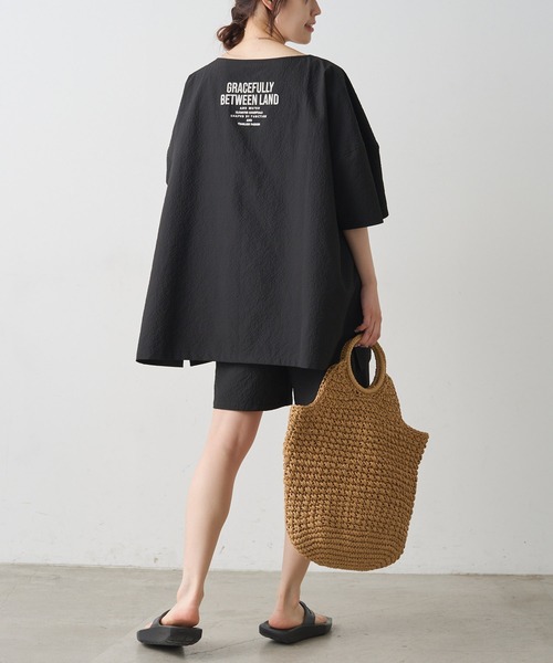 PUAL CE CIN(ピュアルセシン)の「【WEB限定/セットアップ対応】UVカット・撥水加工水陸両用チュニックラッシュガード(ラッシュガード・レディース・チェック/ブラック/キャメル・FREE)」の17枚目の写真