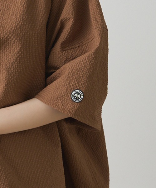 PUAL CE CIN(ピュアルセシン)の「【WEB限定/セットアップ対応】UVカット・撥水加工水陸両用チュニックラッシュガード(ラッシュガード・レディース・チェック/ブラック/キャメル・FREE)」の7枚目の写真