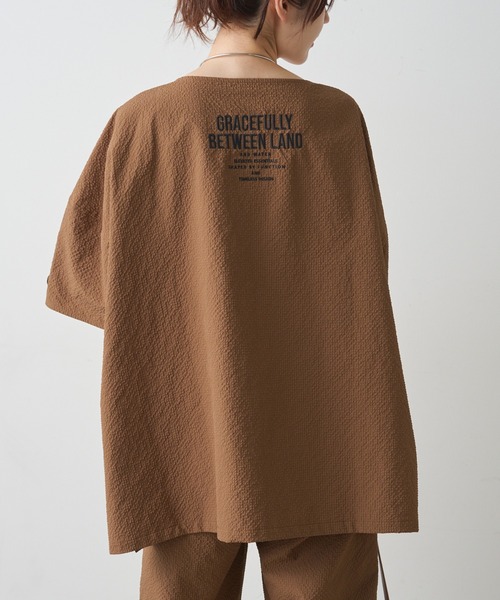 PUAL CE CIN(ピュアルセシン)の「【WEB限定/セットアップ対応】UVカット・撥水加工水陸両用チュニックラッシュガード(ラッシュガード・レディース・チェック/ブラック/キャメル・FREE)」の9枚目の写真