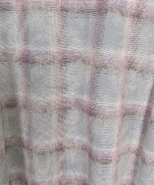 CAMBIO(カンビオ)の「ms6537-Bleached Hooded Check Long Sleeve Shirts フード付きチェックシャツ(PF-262-006)(シャツ/ブラウス・メンズ・サックスブルー/ブラック・L/M)」の14枚目の写真