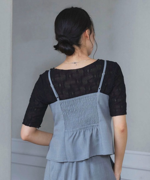 archives(アルシーヴ)の「【1枚でも重ねても可愛い】ドットアソートレースTOPS(Tシャツ/カットソー・レディース・アイボリー/オフホワイト/ブラック・MEDIUM)」の20枚目の写真
