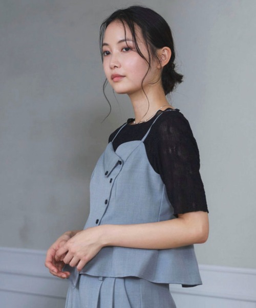 archives(アルシーヴ)の「【1枚でも重ねても可愛い】ドットアソートレースTOPS(Tシャツ/カットソー・レディース・アイボリー/オフホワイト/ブラック・MEDIUM)」の18枚目の写真