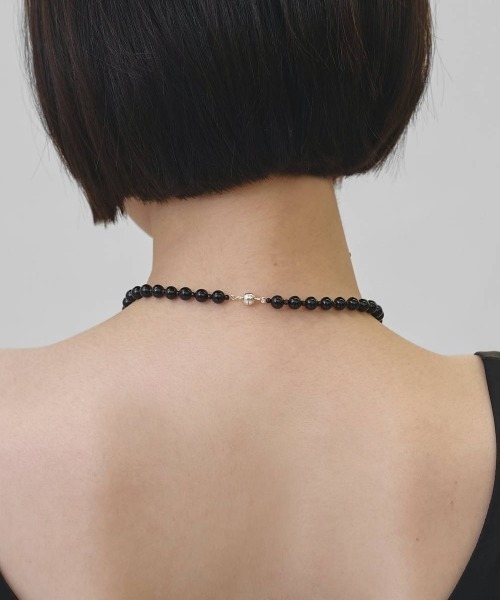 STUDIOUS（ステュディオス）の「【TODAYFUL/トゥデイフル】Orb Stone Choker/オーブストーンチョーカー（ネックレス・レディース・ブラック・FREE）」の2枚目の写真