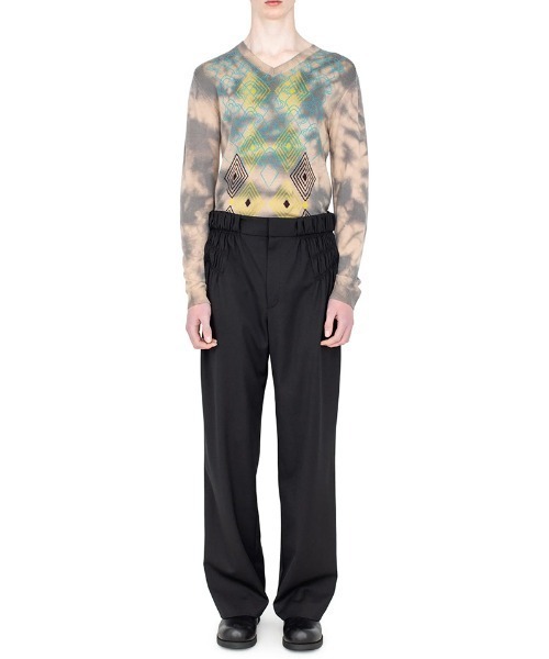 KIKO KOSTADINOV(キコ コスタディノフ)の「KIKO KOSTADINOV/キココスタディノフMINNA GATHERED TROUSER(その他パンツ・メンズ・ブラック・44)」の6枚目の写真