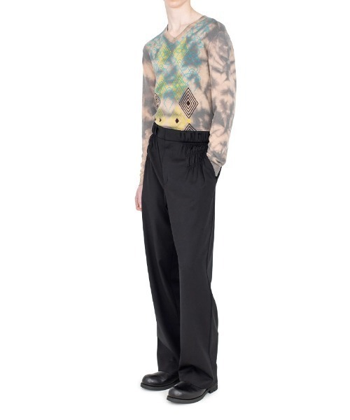 KIKO KOSTADINOV(キコ コスタディノフ)の「KIKO KOSTADINOV/キココスタディノフMINNA GATHERED TROUSER(その他パンツ・メンズ・ブラック・44)」の5枚目の写真