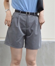 【spiritoso】ベルト付きポケットショートパンツ
