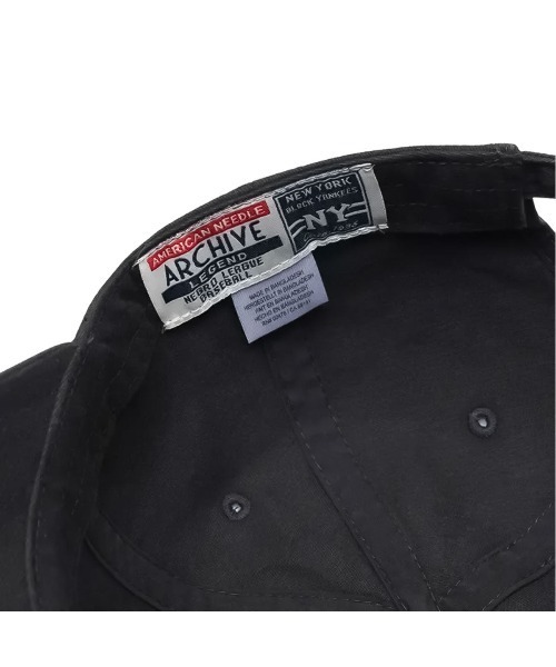 AMERICAN NEEDLE（アメリカンニードル）の「アメリカンニードル【AMERICAN NEEDLE】- キャップ【New York Black Yankees Archive Legend Cap BLACK SMU694FNBY-BLK】（キャップ・メンズ・ブラック・ONE SIZE）」の7枚目の写真