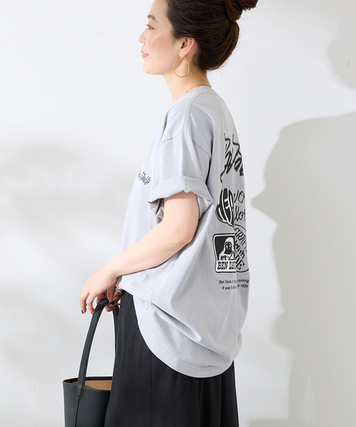 BEN DAVIS（ベンデイビス）の「Ben Davis 別注 グラフィックカコウTシャツ（Tシャツ/カットソー・メンズ・ブラック/チャコールグレー・MEDIUM/LARGE）」の18枚目の写真