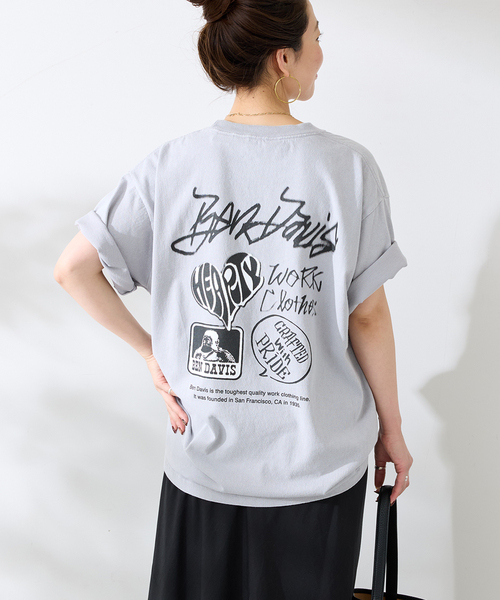 BEN DAVIS（ベンデイビス）の「Ben Davis 別注 グラフィックカコウTシャツ（Tシャツ/カットソー・メンズ・ブラック/チャコールグレー・MEDIUM/LARGE）」の19枚目の写真