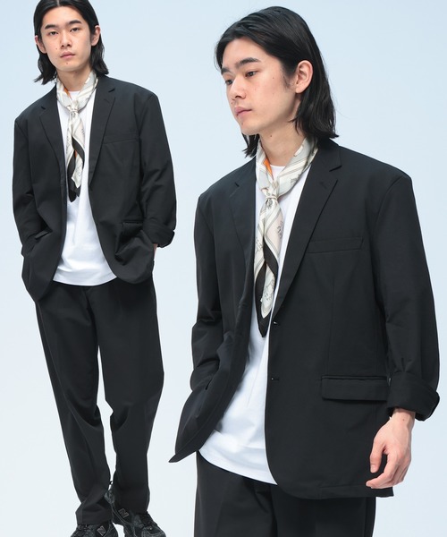 セール】【セットアップ】カジュアルスーツ メンズ 夏 軽量 COOL 通気