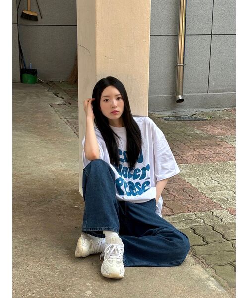 URBANAGE(アーバンエイジ)の「Cold Water Plz オーバー半袖_ホワイト(Tシャツ/カットソー・レディース・その他・MEDIUM/LARGE)」の20枚目の写真