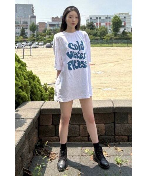 URBANAGE(アーバンエイジ)の「Cold Water Plz オーバー半袖_ホワイト(Tシャツ/カットソー・レディース・その他・MEDIUM/LARGE)」の21枚目の写真