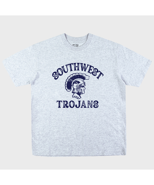 NAVYTEAM(ネイビーチーム)の「SOUTHWES TROJANS 半袖Tシャツ(6色)(Tシャツ/カットソー・レディース・ネイビー/ブラック/ライトグレー/ホワイト×ネイビー/ホワイト×グリーン/ホワイト×ブラック・LARGE/MEDIUM/SMALL/X-LARGE)」の6枚目の写真