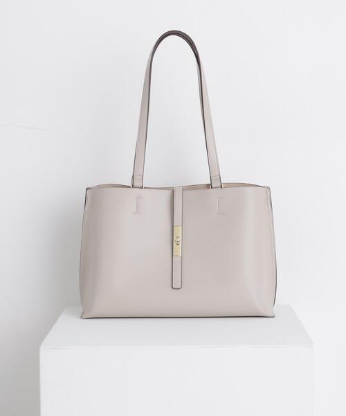 NATURAL BEAUTY BASIC(ナチュラルビューティーベーシック)の「エブリデイラージトートバッグ(トートバッグ・レディース・グレー/ダークブラウン/ブラック・-)」の3枚目の写真