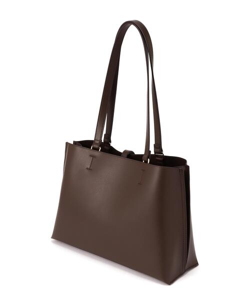 NATURAL BEAUTY BASIC(ナチュラルビューティーベーシック)の「エブリデイラージトートバッグ(トートバッグ・レディース・グレー/ダークブラウン/ブラック・-)」の7枚目の写真