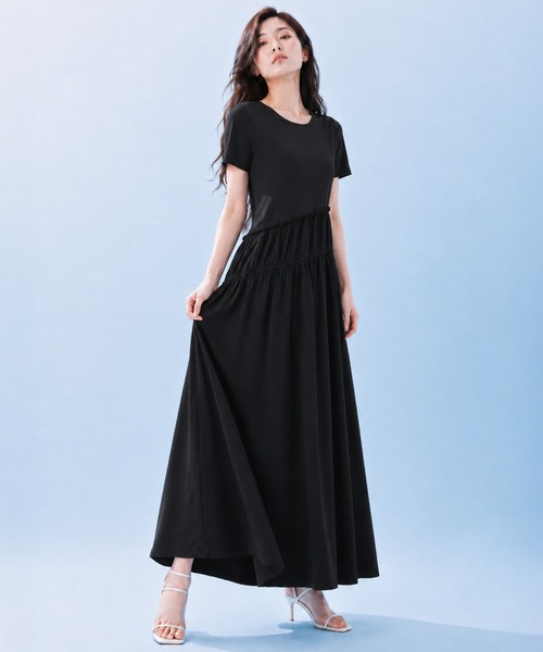 by LEGNA（バイレグナ）の「COOLIFY半袖ワンピース（ワンピース・レディース・ダークグレー/ブラック・LARGE/MEDIUM）」の5枚目の写真