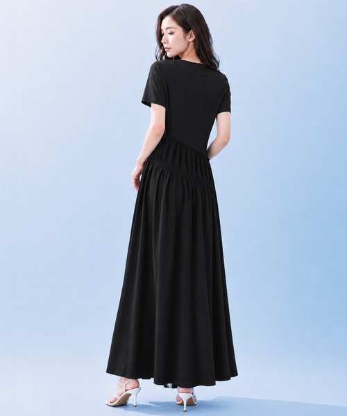by LEGNA（バイレグナ）の「COOLIFY半袖ワンピース（ワンピース・レディース・ダークグレー/ブラック・LARGE/MEDIUM）」の6枚目の写真