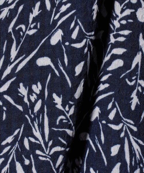 A DAY IN THE LIFE UNITED ARROWS（アデイインザライフユナイテッドアローズ）の「リップル フリルネック シャツワンピース＜A DAY IN THE LIFE＞（ワンピース・レディース・ダークブラウン/オフホワイト/ネイビー・FREE）」の10枚目の写真
