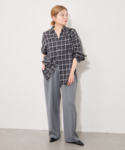 JOURNAL STANDARD(ジャーナルスタンダード)の「別注【LANCER CLOTHING CORPORATION】オーバーFITシャツ(シャツ/ブラウス・レディース・ベージュ/ブルー/ブラック/ネイビー・LARGE)」の17枚目の写真