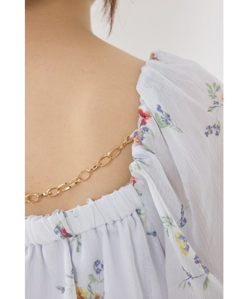 rienda(リエンダ)の「ハーフスリーブボリュームペプラムブラウス 夏服(シャツ/ブラウス・レディース・パープル/ブラック/ライトイエロー・FREE)」の19枚目の写真