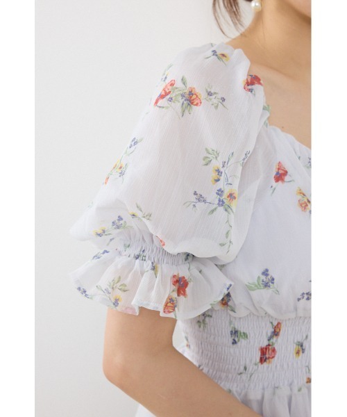 rienda(リエンダ)の「ハーフスリーブボリュームペプラムブラウス 夏服(シャツ/ブラウス・レディース・パープル/ブラック/ライトイエロー・FREE)」の20枚目の写真