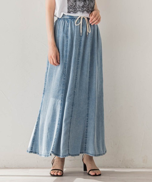 Droite lautreamont（ドロワットロートレアモン）の「Air DENIM マーメイドスカート（デニムスカート・レディース・ブルー/ライトグレー・S/M）」の17枚目の写真