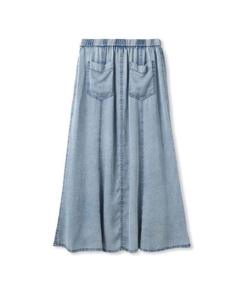Droite lautreamont（ドロワットロートレアモン）の「Air DENIM マーメイドスカート（デニムスカート・レディース・ブルー/ライトグレー・S/M）」の5枚目の写真
