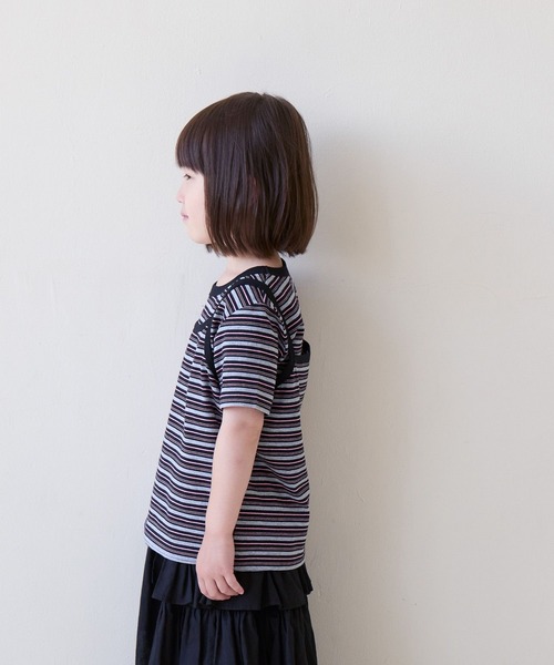 LOWRYS FARM(ローリーズファーム)の「2PカットプルオーバーSS 1000273(Tシャツ/カットソー・キッズ・グレー/ブルー/アイボリー・110cm/120cm/130cm/140cm/150cm)」の8枚目の写真