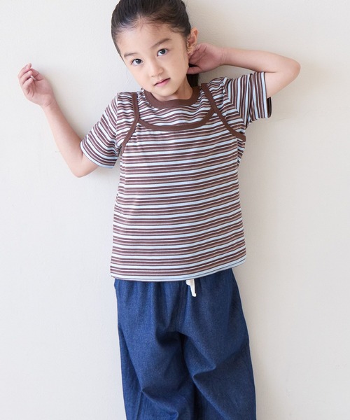 LOWRYS FARM(ローリーズファーム)の「2PカットプルオーバーSS 1000273(Tシャツ/カットソー・キッズ・グレー/ブルー/アイボリー・110cm/120cm/130cm/140cm/150cm)」の13枚目の写真