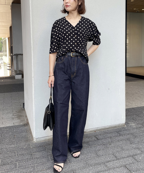 journal standard L'essage（ジャーナルスタンダードレサージュ）の「12OZ ダーツデニムパンツ（デニムパンツ・レディース・ブルー/ネイビー・38/36）」の10枚目の写真