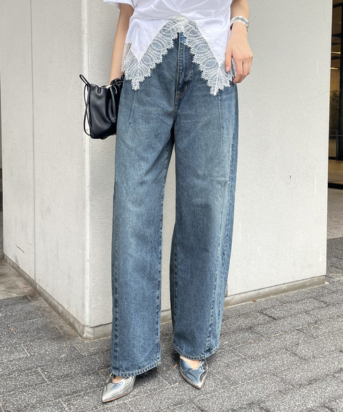 journal standard L'essage（ジャーナルスタンダードレサージュ）の「12OZ ダーツデニムパンツ（デニムパンツ・レディース・ブルー/ネイビー・38/36）」の17枚目の写真