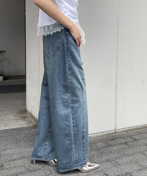 journal standard L'essage（ジャーナルスタンダードレサージュ）の「12OZ ダーツデニムパンツ（デニムパンツ・レディース・ブルー/ネイビー・38/36）」の18枚目の写真