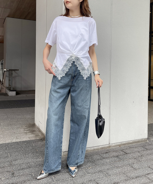 journal standard L'essage（ジャーナルスタンダードレサージュ）の「12OZ ダーツデニムパンツ（デニムパンツ・レディース・ブルー/ネイビー・38/36）」の20枚目の写真