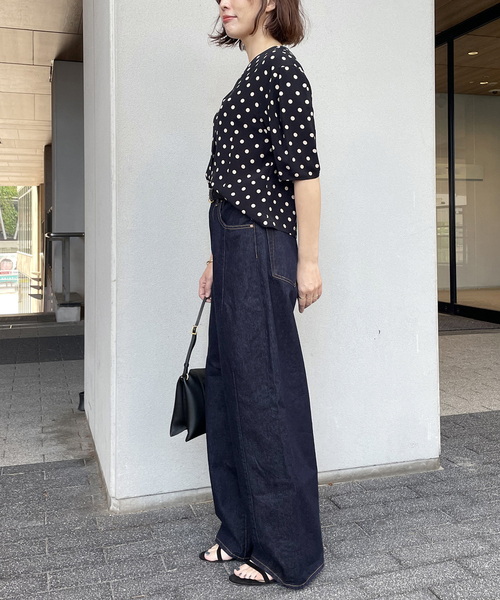 journal standard L'essage（ジャーナルスタンダードレサージュ）の「12OZ ダーツデニムパンツ（デニムパンツ・レディース・ブルー/ネイビー・38/36）」の17枚目の写真