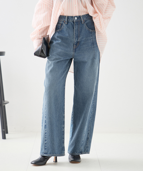 journal standard L'essage（ジャーナルスタンダードレサージュ）の「12OZ ダーツデニムパンツ（デニムパンツ・レディース・ブルー/ネイビー・38/36）」の18枚目の写真
