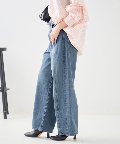 journal standard L'essage（ジャーナルスタンダードレサージュ）の「12OZ ダーツデニムパンツ（デニムパンツ・レディース・ブルー/ネイビー・38/36）」の19枚目の写真