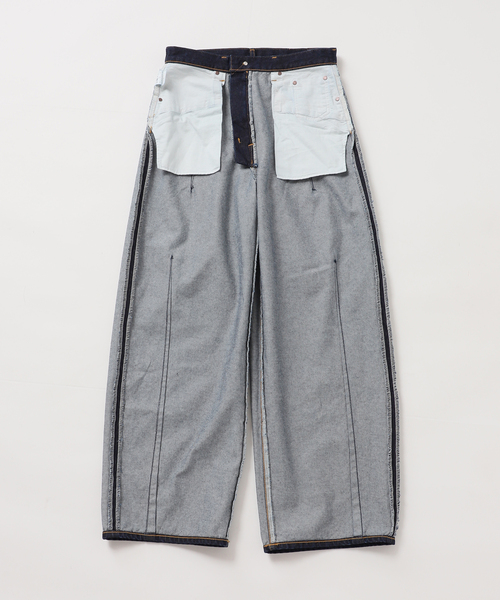 journal standard L'essage（ジャーナルスタンダードレサージュ）の「12OZ ダーツデニムパンツ（デニムパンツ・レディース・ブルー/ネイビー・38/36）」の5枚目の写真