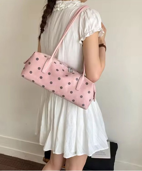 ammy.（エイミードット）の「【 ammy. / エイミードット 】 キャンディ ドット ソフト ボストンバッグ（ハンドバッグ・レディース・ピンク/ライトグレー・FREE）」の11枚目の写真