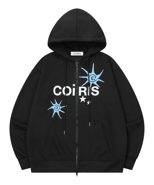 COIRIS(コイリス)の「アストフードジップアップ 男女共用 (2カラー)(パーカー・レディース・ブラック/グレー系・1)」の6枚目の写真