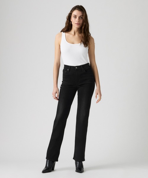 Levi's(リーバイス)の「Levi's/リーバイス 723 ハイライズストレート ジーンズ ブラック(デニムパンツ・レディース・ブラック・26inch/28inch/27inch/24inch/23inch/25inch)」の2枚目の写真