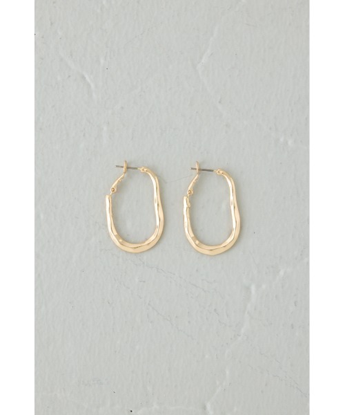 AZUL by moussy（アズールバイマウジー）の「ニュアンスフープピアス（ピアス（片耳用）・レディース・ゴールド/シルバー・FREE）」の9枚目の写真